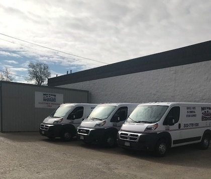 Metro Appliance Service fleet of service trucks